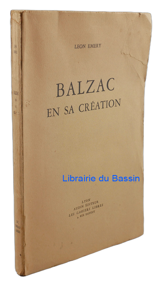 Livre moderne : Balzac en sa création