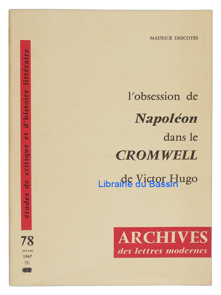 Livre moderne : L'obsession de Napoléon dans le Cromwell de Victor Hugo
