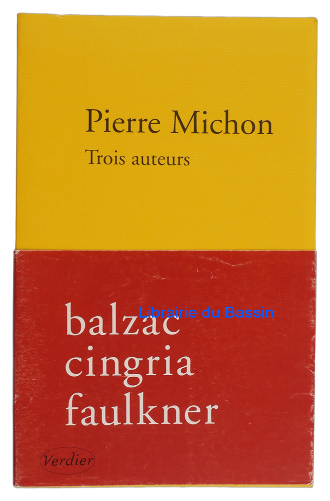 Livre moderne : Trois auteurs
