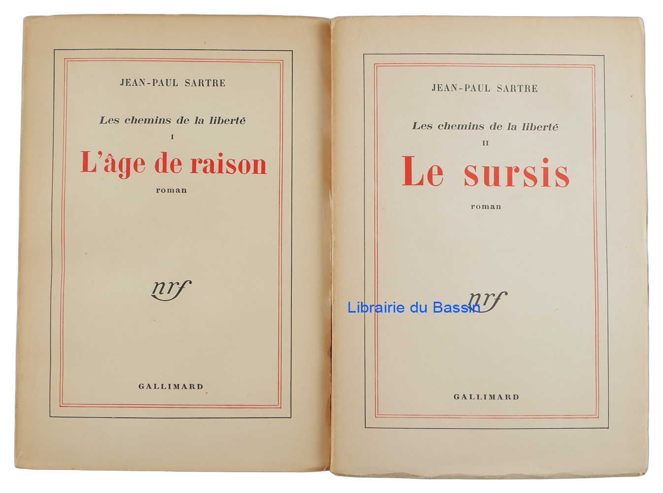 Livre moderne : Les chemins de la liberté Tome I. L'âge de raison Tome II. Le sursis