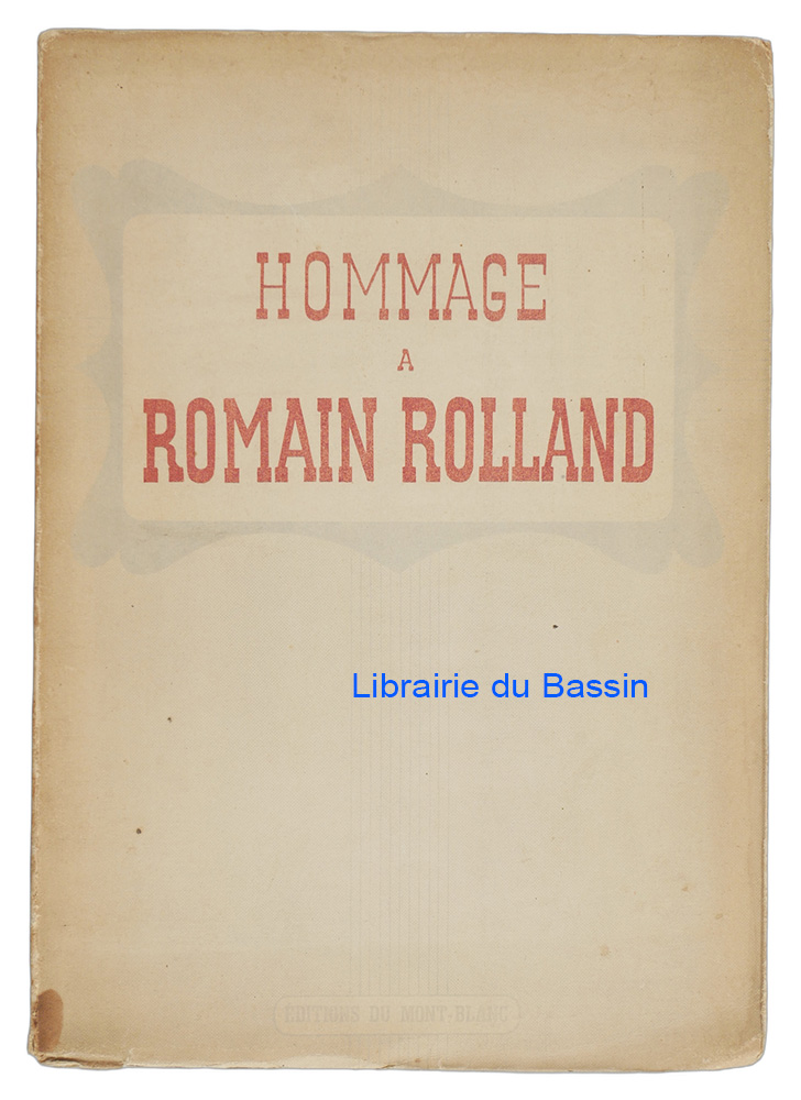 Livre moderne : Hommage à Romain Rolland