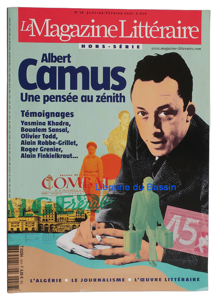 Livre moderne : Le Magazine Littéraire n°18 Albert Camus Une pensée au zénith