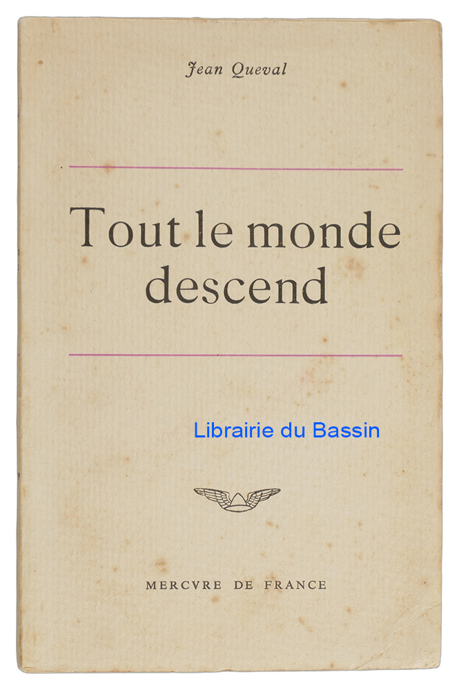 Livre moderne : Tout le monde descend - Envoi autographe
