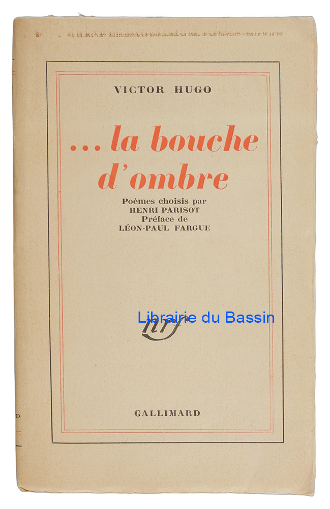 Livre moderne : La bouche d'ombre Poèmes choisis par Henri Parisot