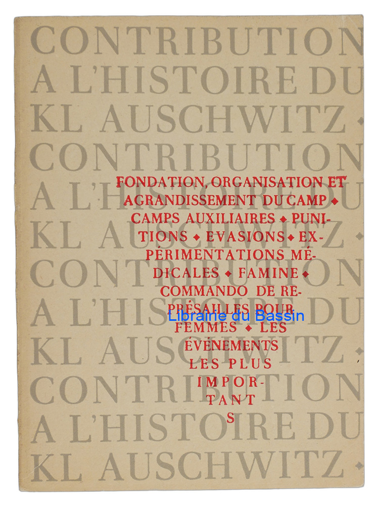 Livre moderne : Contribution à l'histoire du KL-Auschwitz