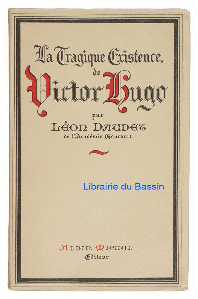 Livre moderne : La tragique existence de Victor Hugo