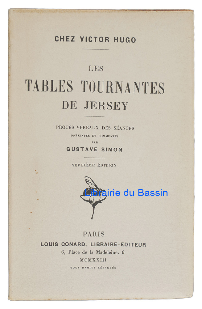 Livre moderne : Chez Victor Hugo Les tables tournantes de Jersey