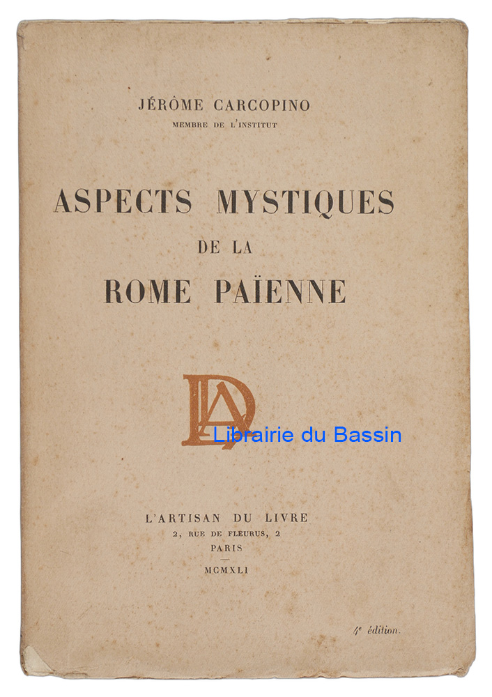 Livre moderne : Aspects mystiques de la Rome païenne