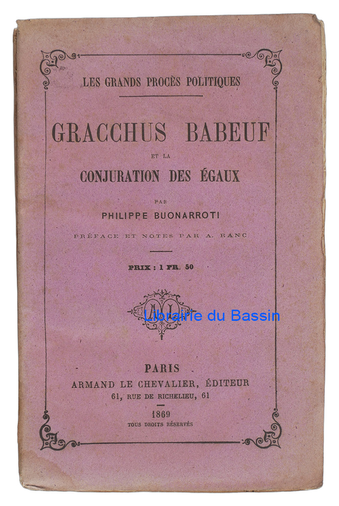 Livre moderne : Gracchus Babeuf et la Conjuration des Egaux