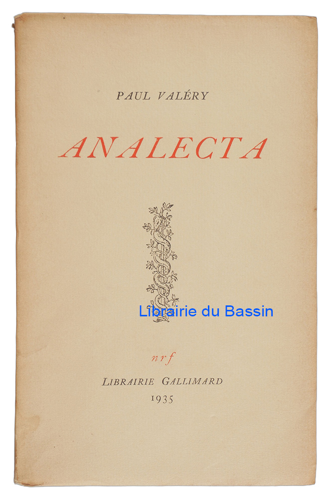 Livre moderne : Analecta - Édition originale