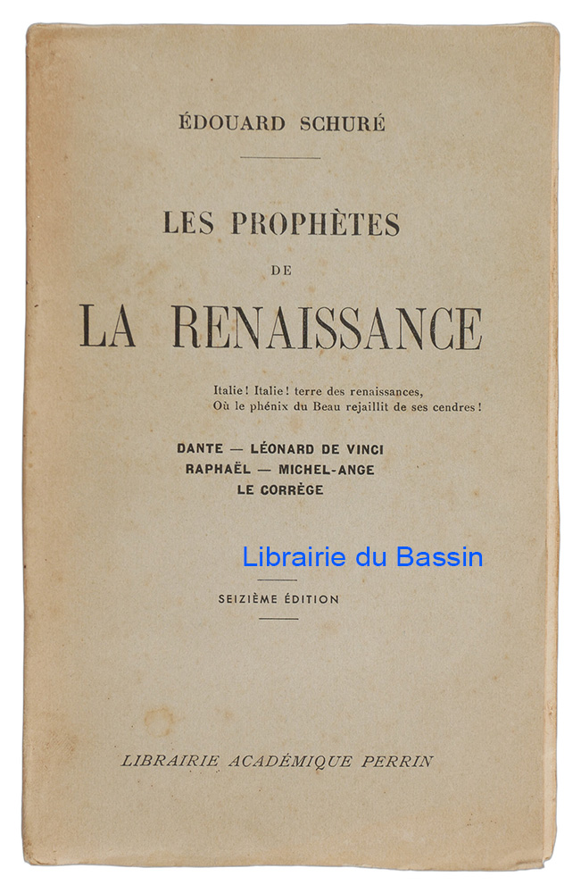 Livre moderne : Les prophètes de la Renaissance