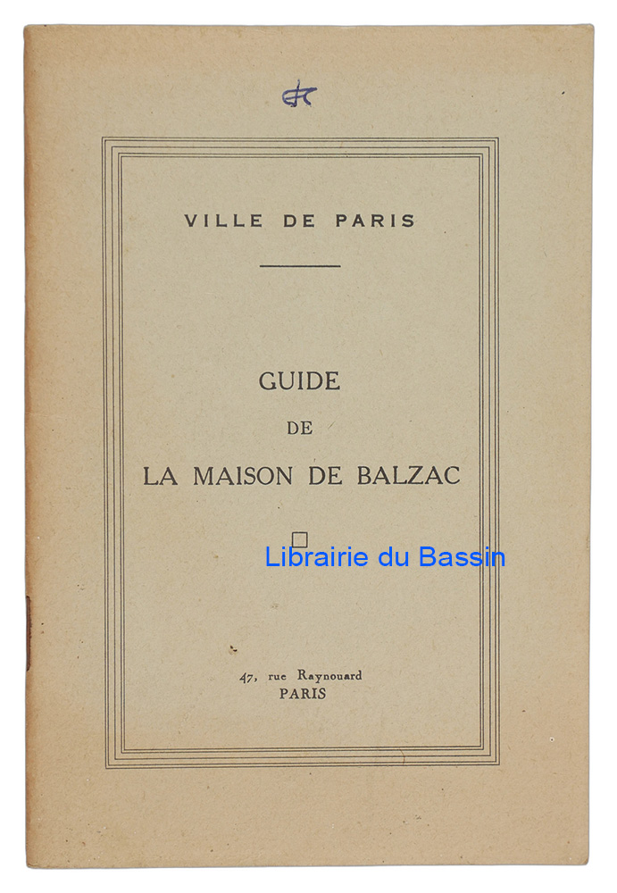 Livre moderne : Guide de la maison de Balzac