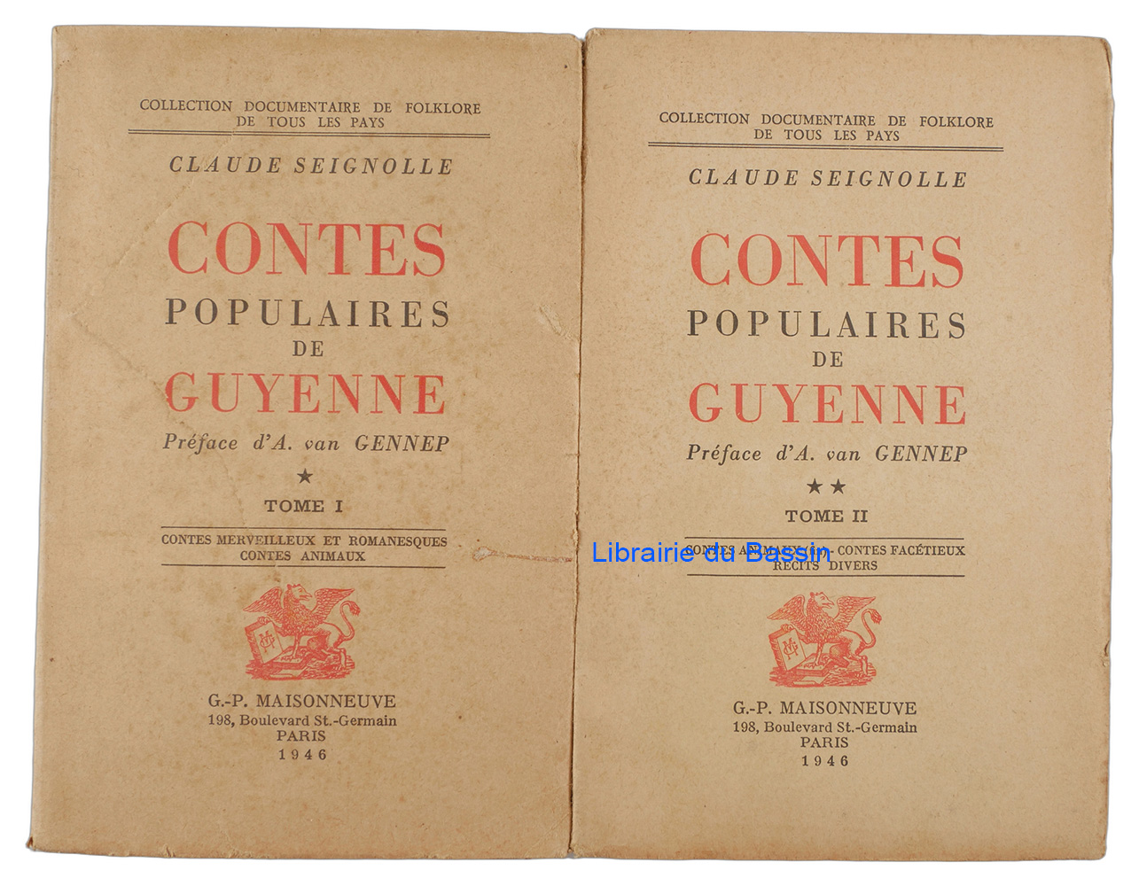 Livre moderne : Contes populaires de Guyenne 2 Tomes