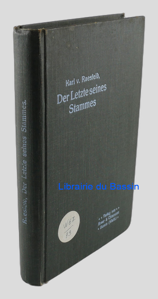 Livre moderne : Der Letzte seines Stammes