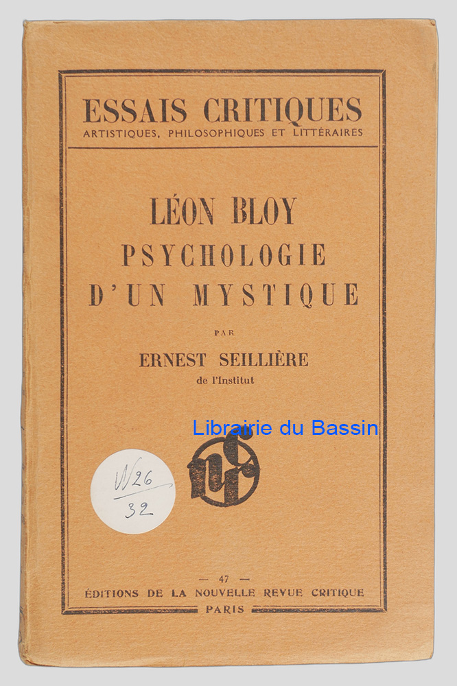 Livre moderne : Léon Bloy Psychologie d'un mystique