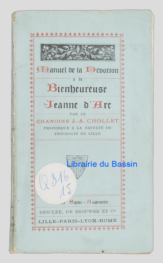 Livre moderne : Manuel de la Dévotion à la Bienheureuse Jeanne d'Arc