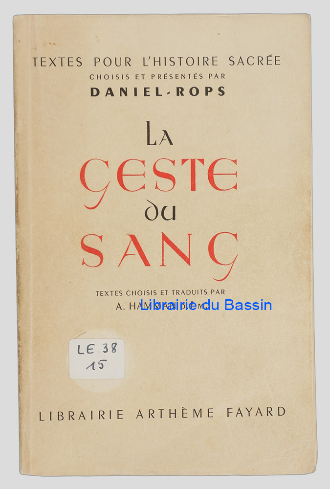 Livre moderne : La geste du sang