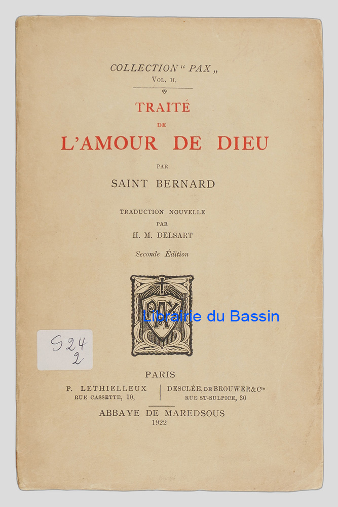 Livre moderne : Traité de l'amour de Dieu