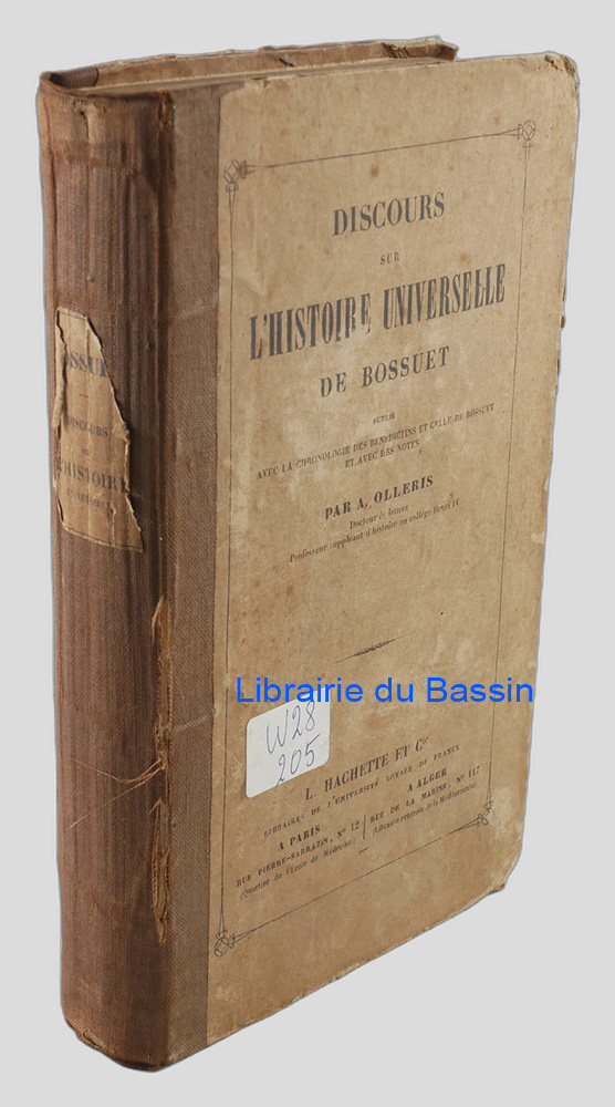 Livre moderne : Discours sur l'histoire universelle de Bossuet