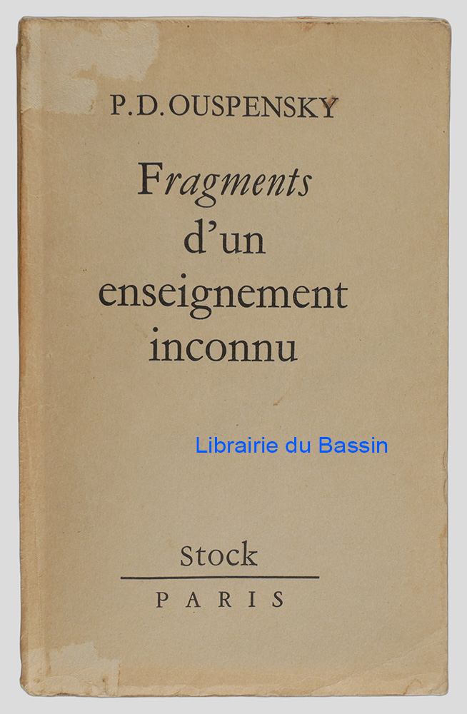 Livre moderne : Fragments d'un enseignement inconnu