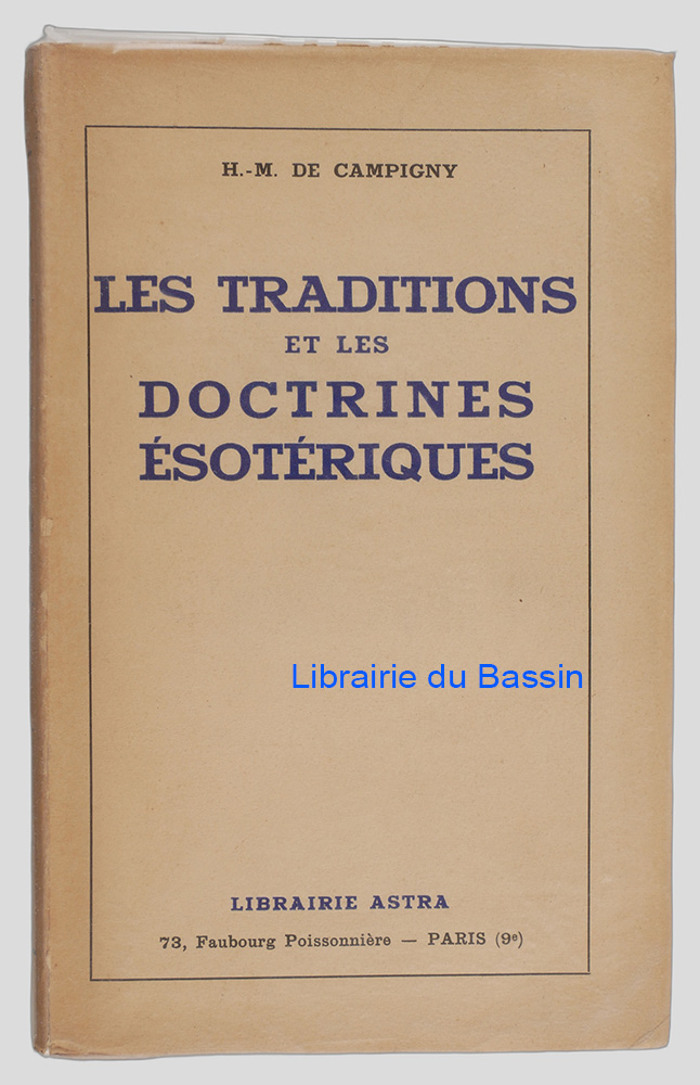 Livre moderne : Les Traditions et les Doctrines ésotériques