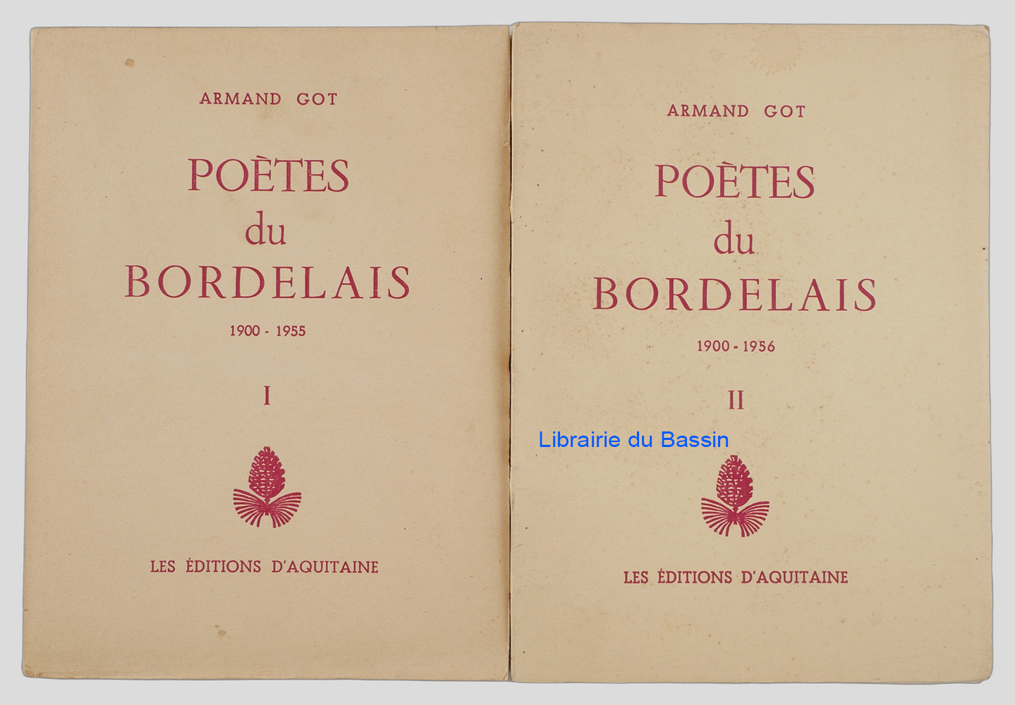 Livre moderne : Poètes du Bordelais 1900-1956 2 tomes - Édition originale