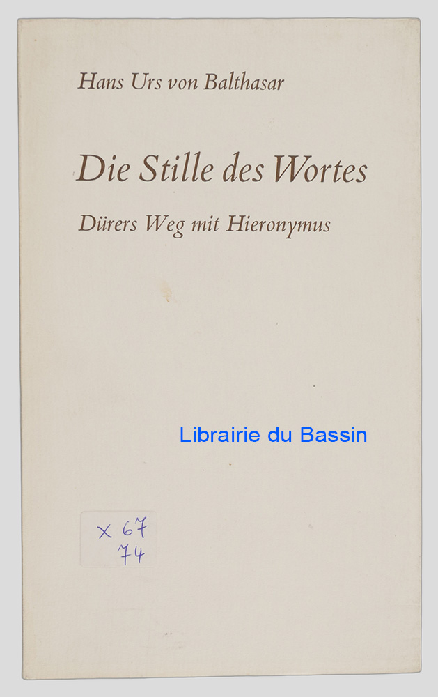 Livre moderne : Die Stille des Wortes Dürers Weg mit Hieronymus