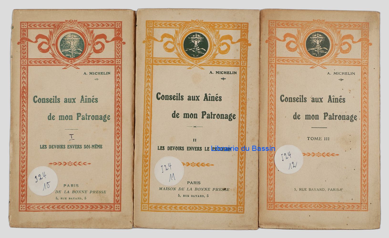 Livre moderne : Conseils aux Aînés de mon Patronage 3 Tomes