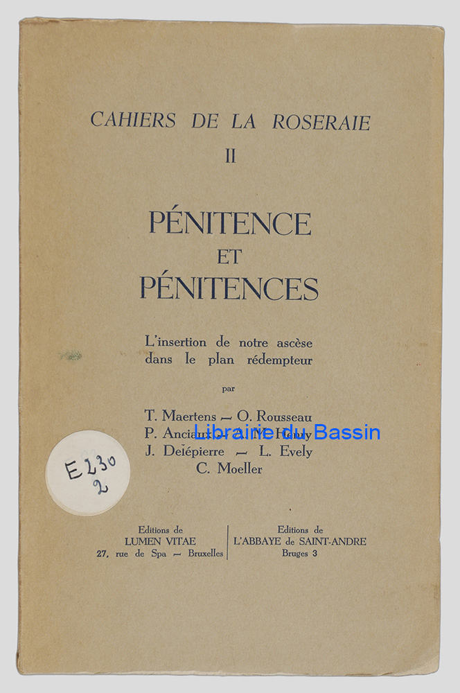 Livre moderne : Pénitence et pénitences L'insertion de notre ascèse dans le plan rédempteur