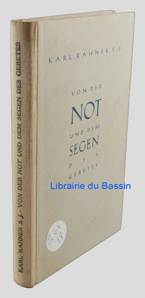Livre moderne : Von der Not und dem Segen des Gebetes