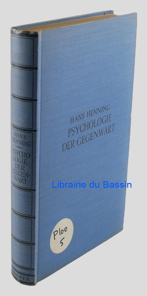 Livre moderne : Psychologie der Gegenwart