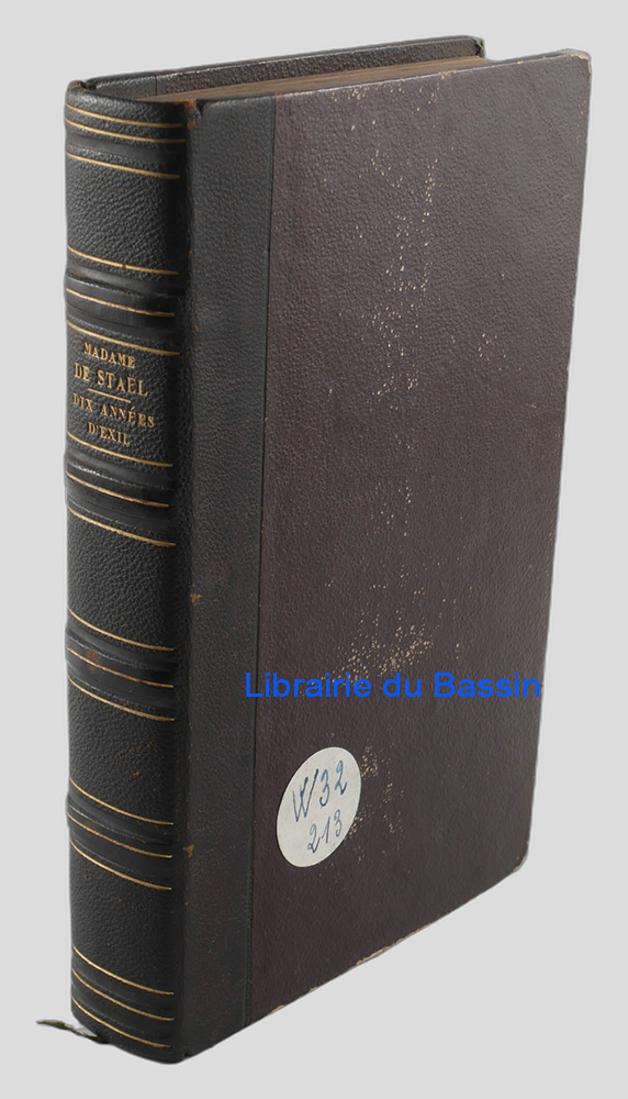 Livre moderne : Mémoires de Madame de Staël (Dix années d'exil)
