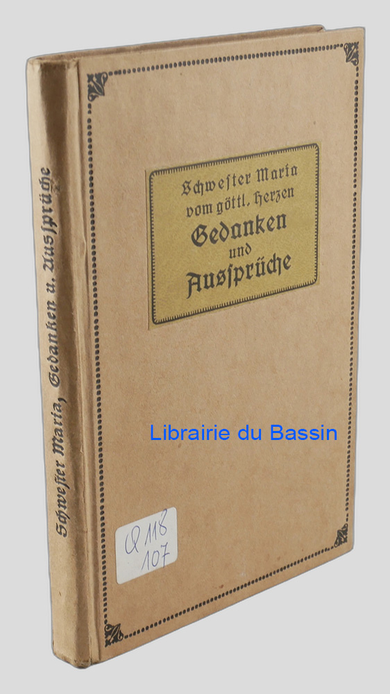 Livre moderne : Gedanken und Aussprüche der Schwester Maria vom göttl. Herzen