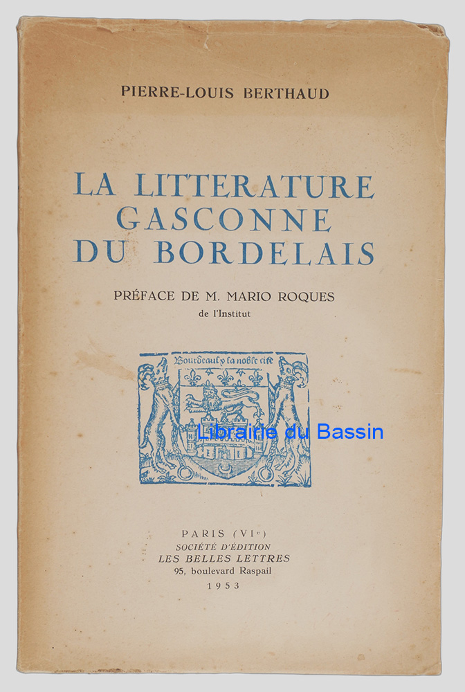 Livre moderne : La littérature gasconne du Bordelais