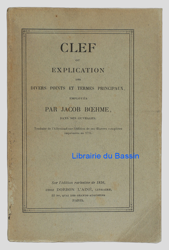 Livre moderne : Clef ou explication des divers points et termes principaux