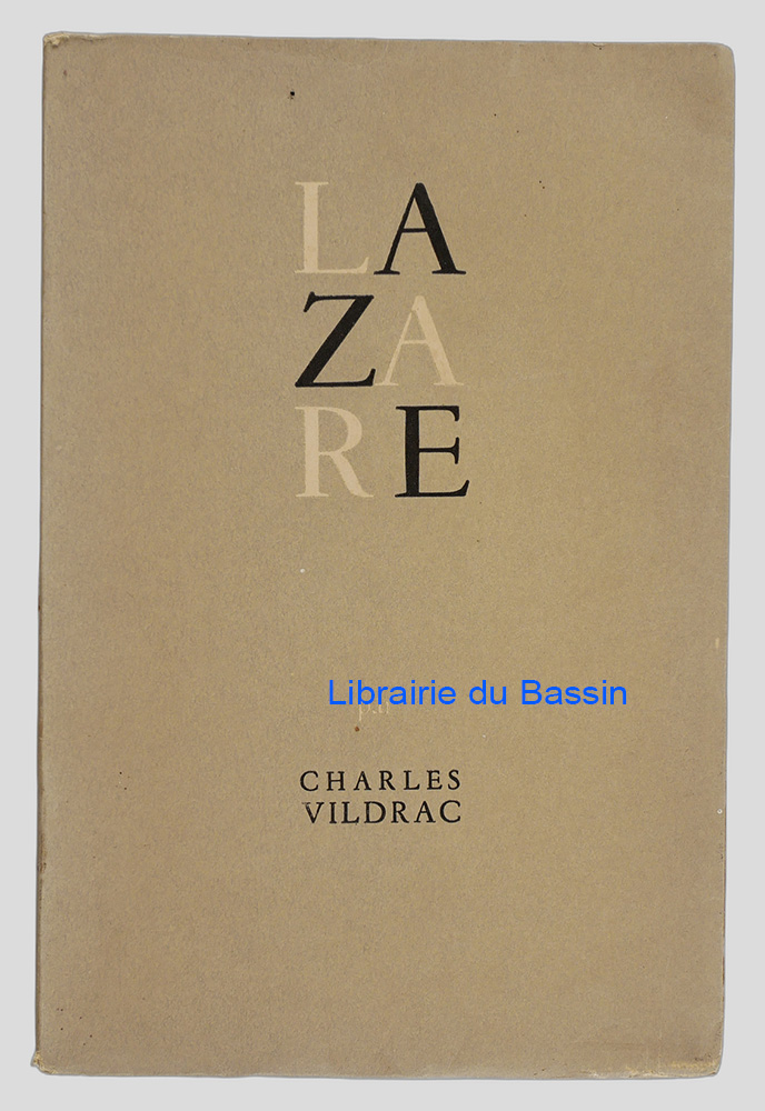 Livre moderne : Lazare - Édition originale