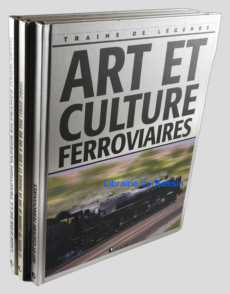 Lot de 3 livres : La France à toute vapeur ET Le réveil du chemin de fer en France et l'âge d'or du TGV (1950-2006) ET L'âge d'or de la traction vapeur en France (1900/1950)